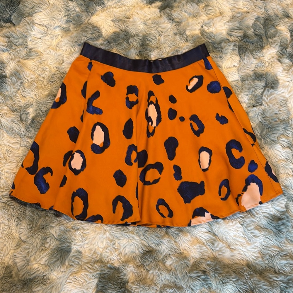 Limited edition 3.1 Phillip Lim for Target Leopard Print Orange and Blue Skirt